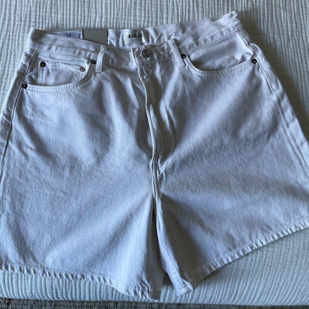 NWT AGOLDE Stella Short Size 32 White
